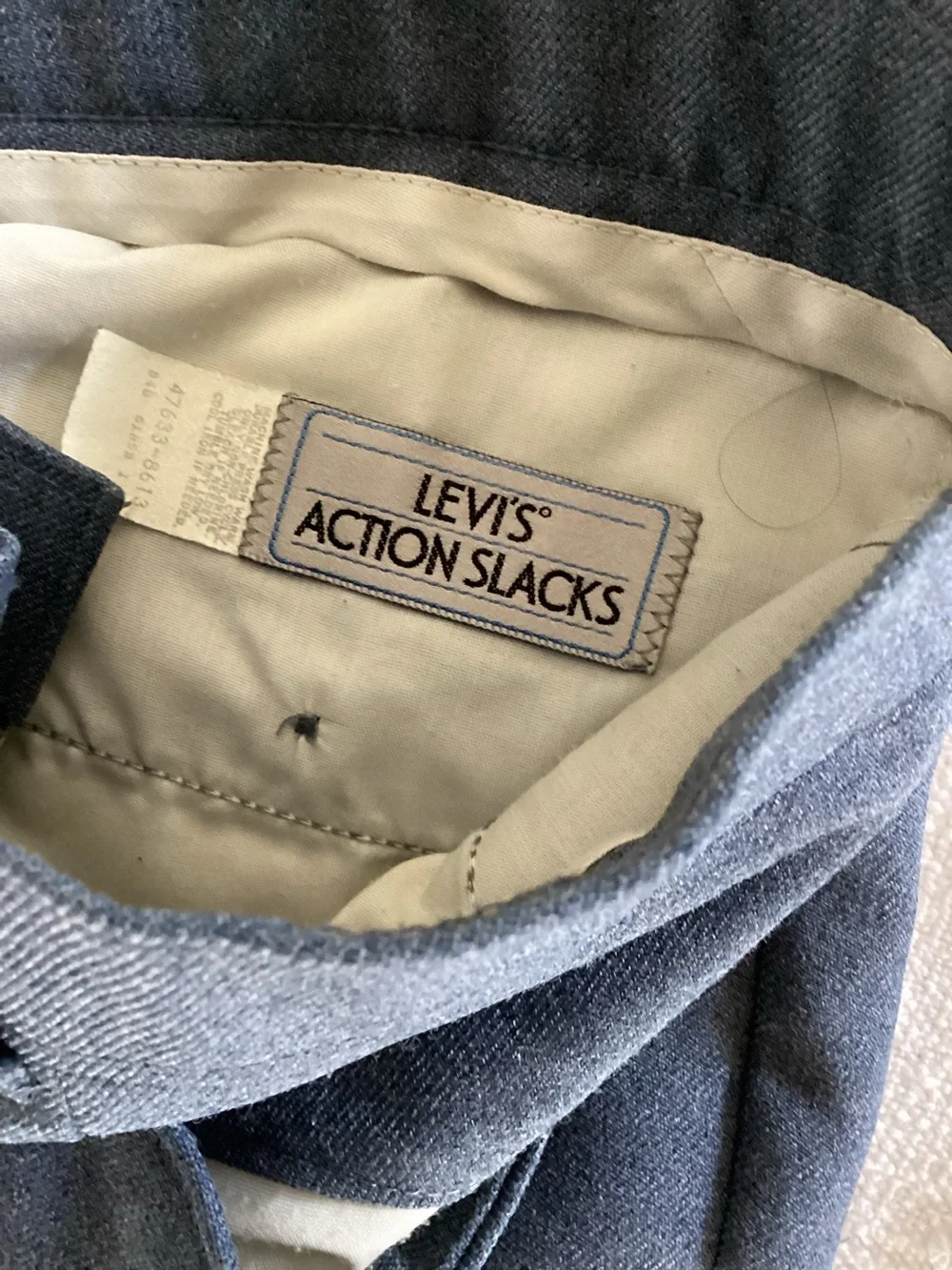VTG-Levi’s Action Slacks Blue SZ 34 see measurements U1